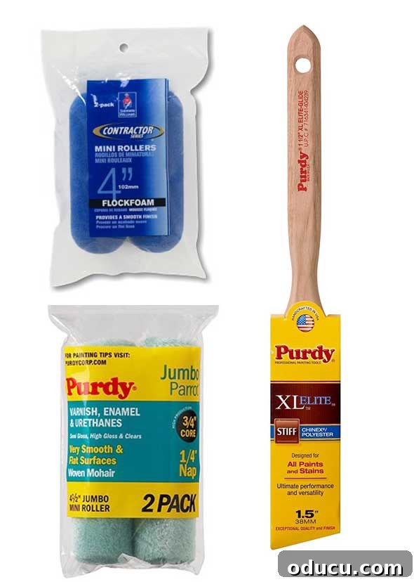 Flawless Cabinet Painting: Your Guide to a Factory-Smooth Finish 13 Best paint rollers and brushes to use to paint kitchen cabinets