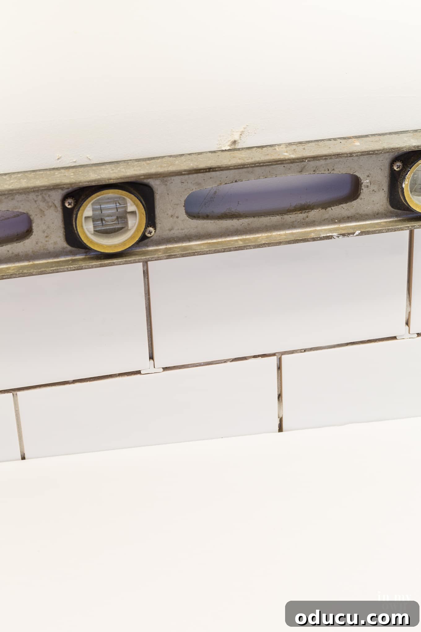 Modern Subway Tile Backsplash Inspiration for Kitchens 8 Subway tile installation on a kitchen backsplash