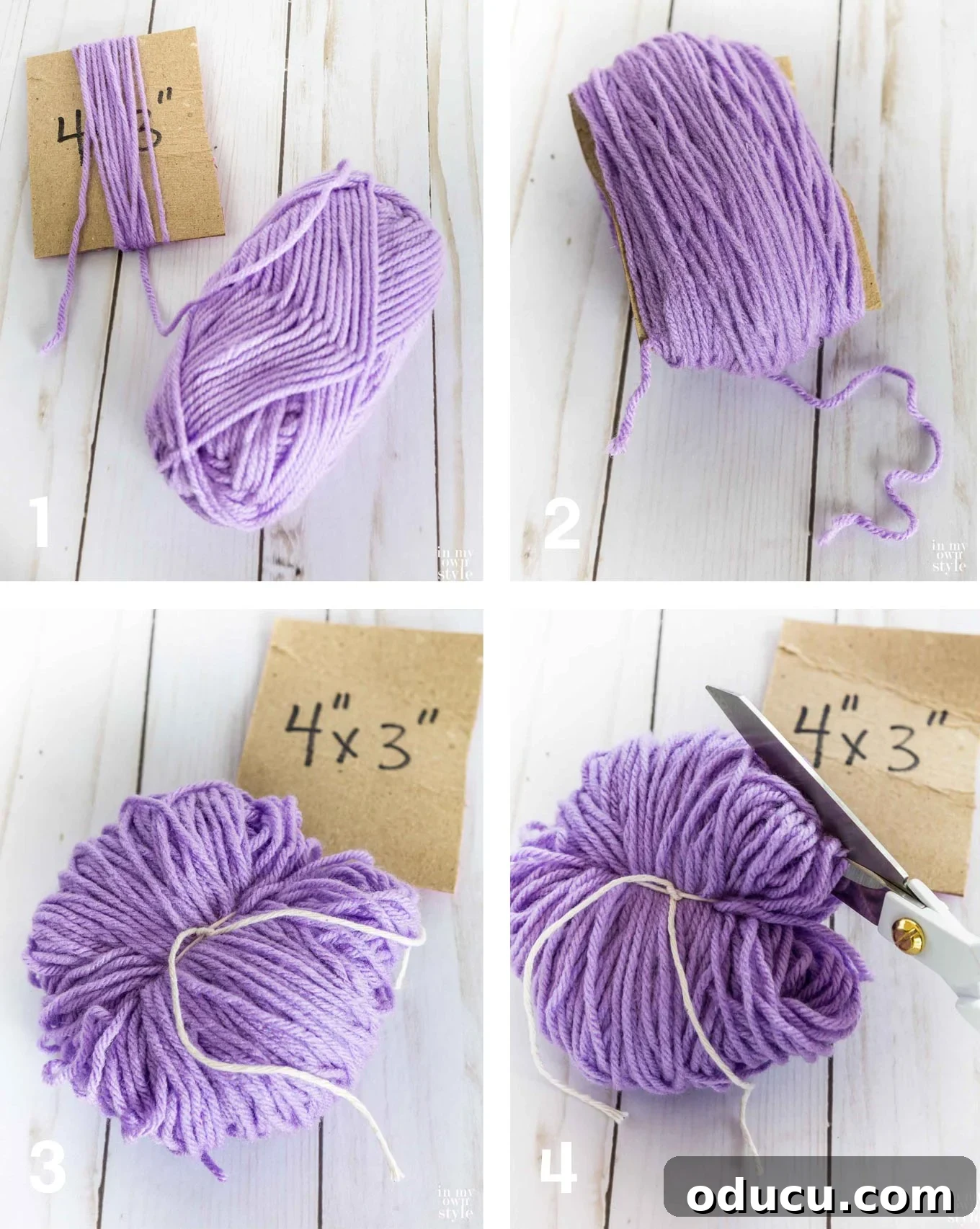 My Signature Pom Pom Basket 8 Detailed steps to make a yarn pom pom