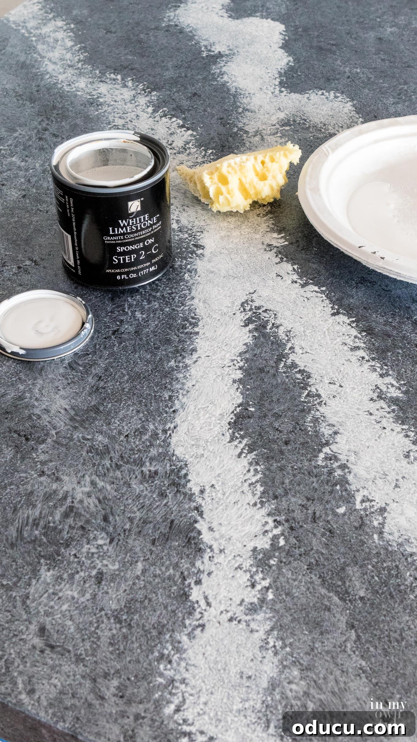 How to make painted marble veins in faux marble
