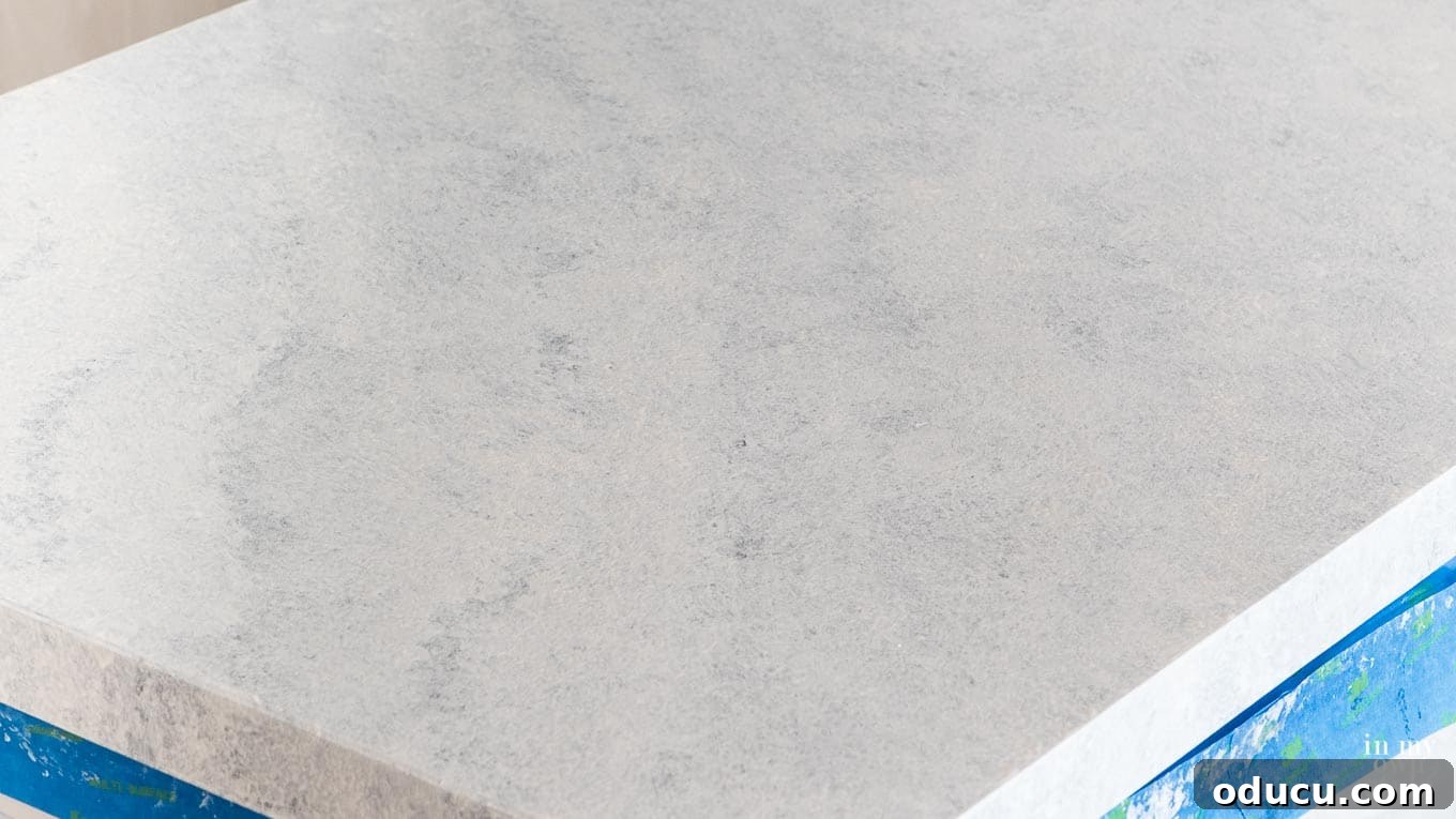 How to paint Formica or laminate counters to look like marble