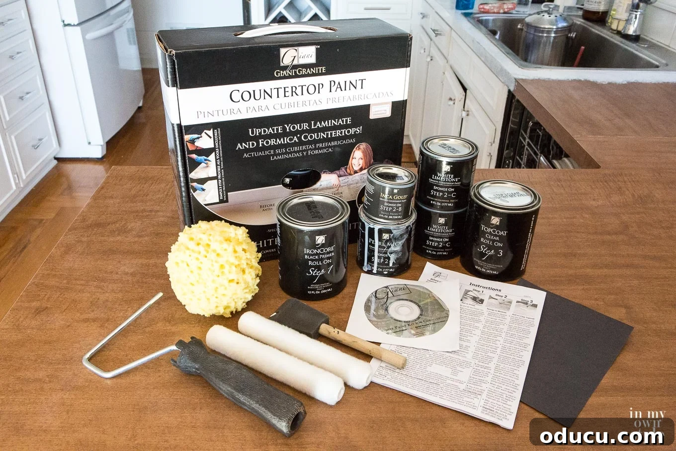 Giani Countertoiamondp Paint kit in white d