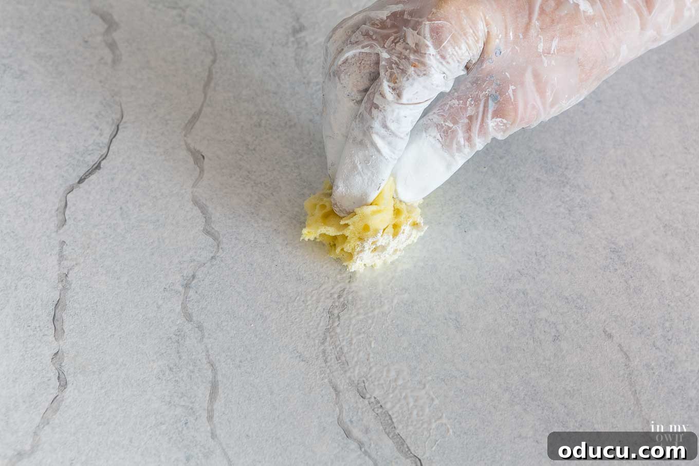 How to create veins in painted marble