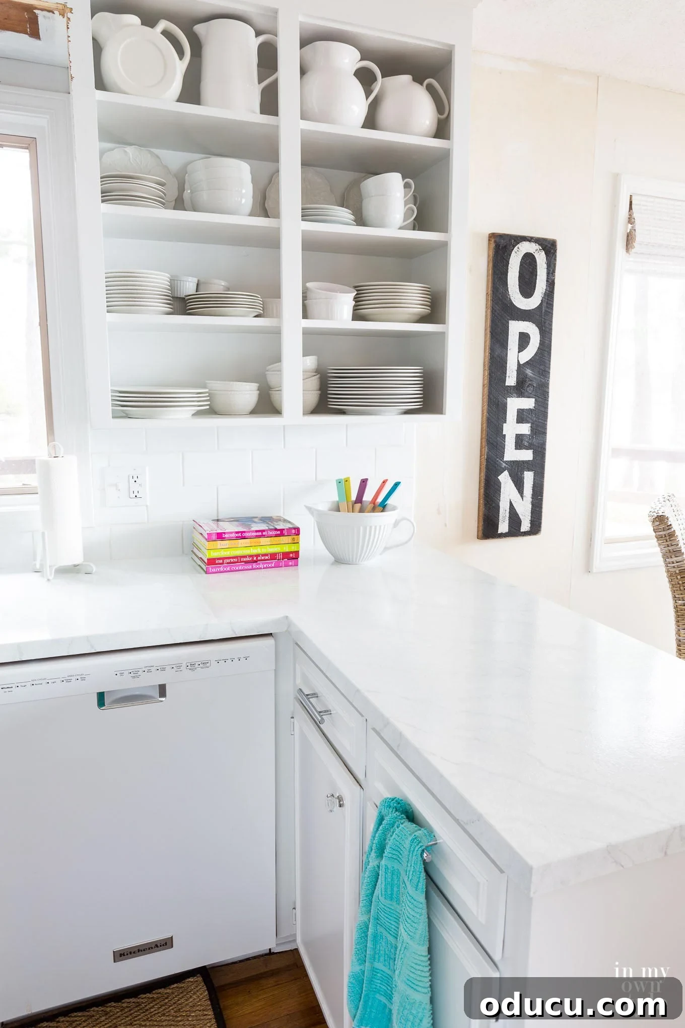 Kitchen-makeover-painting-a-countertop
