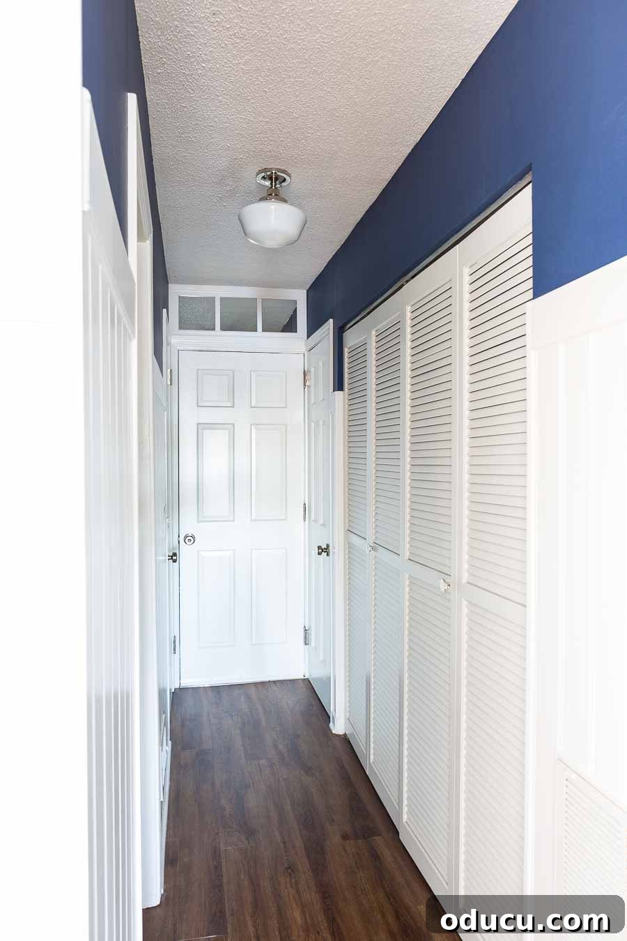 Transform Your Walls With Easy Faux Grasscloth 3 how to make a fake transom for over a door or window