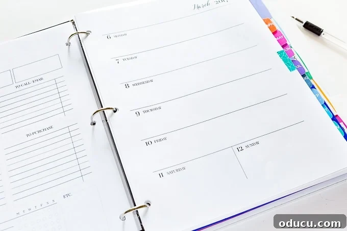 The best downloadable daily planner I have found