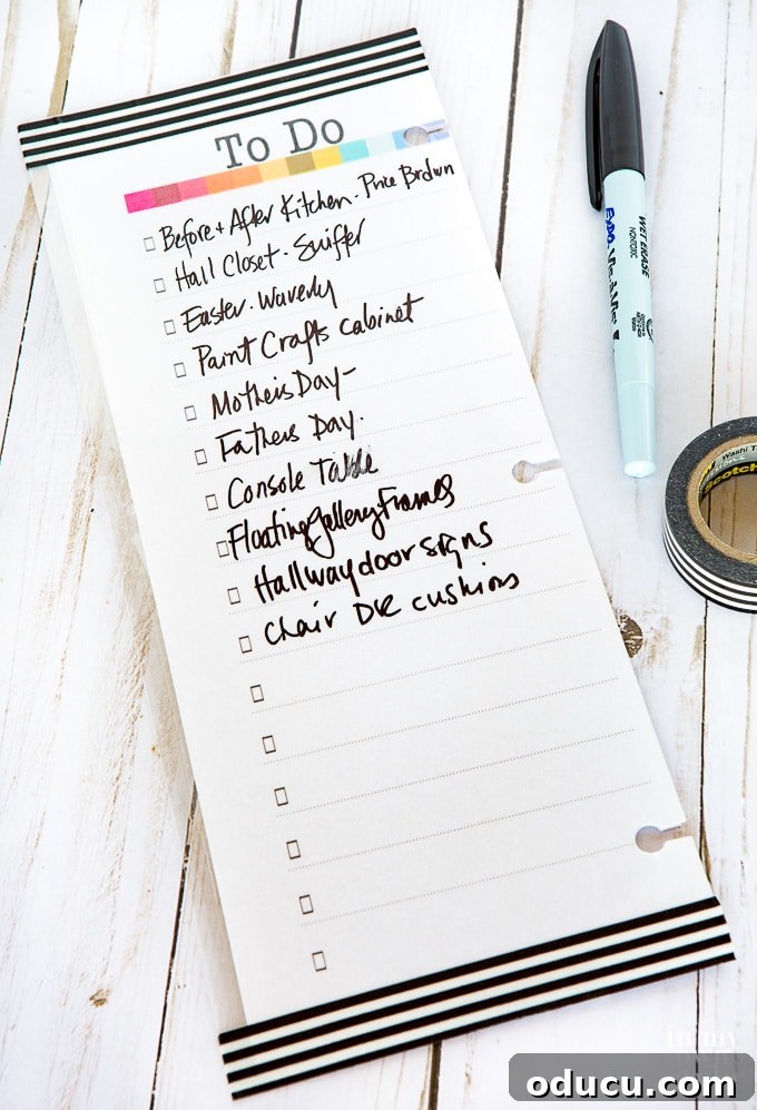 Free printable TO Do list for a daily planner