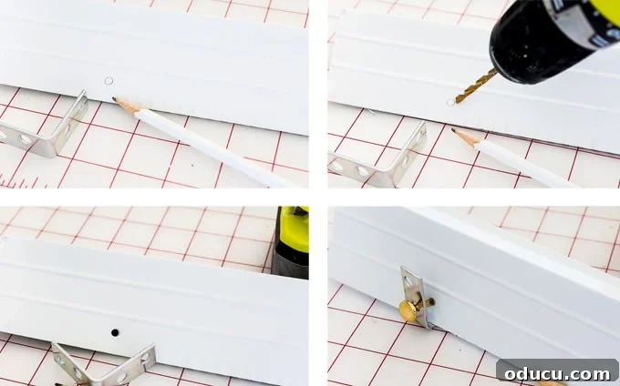 Conquer Ribbon Chaos: Genius Storage for Every Spool 7 Attaching a ribbon spool organizer to a wall frame