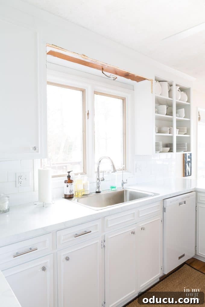 Vintage Schoolhouse Kitchen Light 2 DIY Kitchen makeover using a schoolhouse kitchen lighting fixture