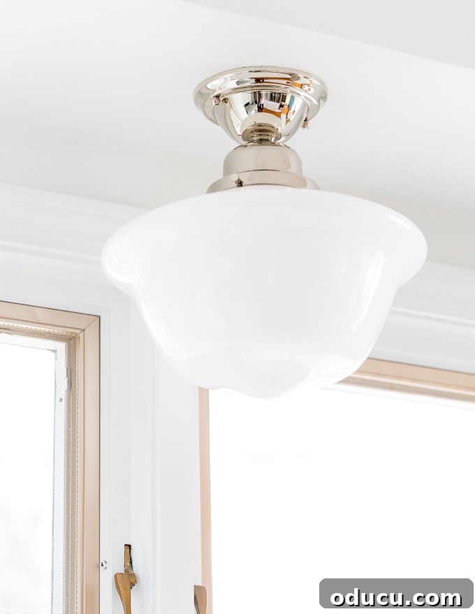 Vintage Schoolhouse Kitchen Light 7 schoolhouse kitchen lighting fixture called the Edison