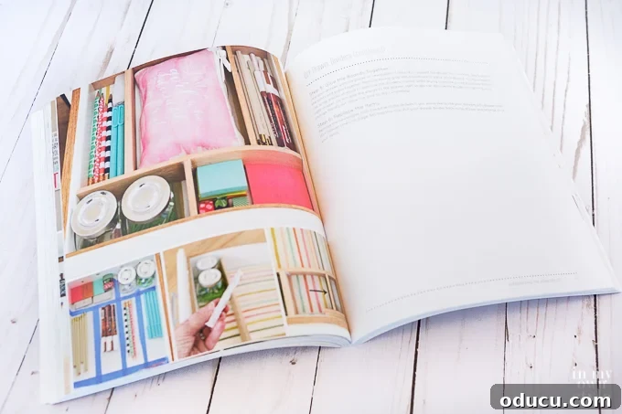 Organized Desk with DIY Dividers Inspired by The Home Decluttering Diet