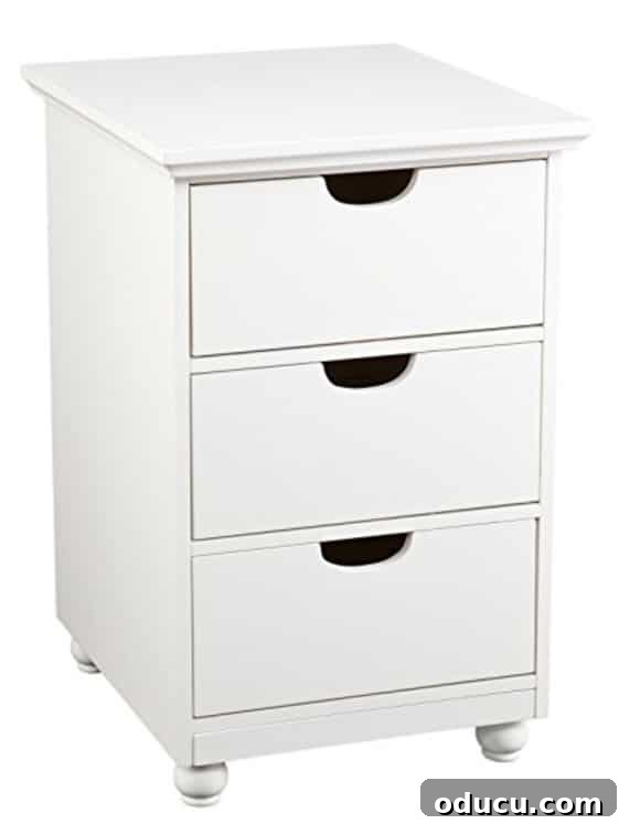 Repurposed File Cabinet Craft Hub 5 Anna Griffin 3 Drawer File Cabinet used in craft table