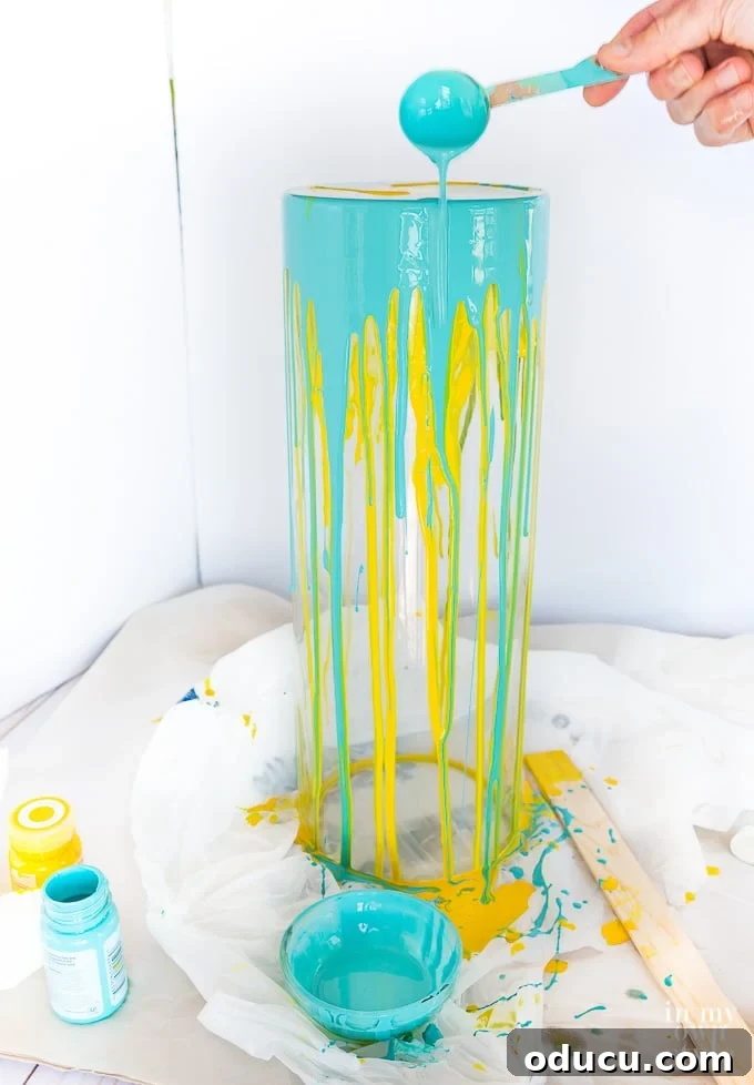 Hand-Painted Glass Vase for Spring Decor 11 Tips for painting glass when using craft paint