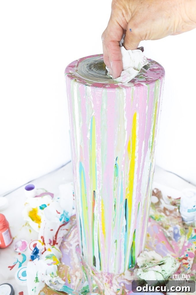 Hand-Painted Glass Vase for Spring Decor 13 How to paint a glass vase using craft paint