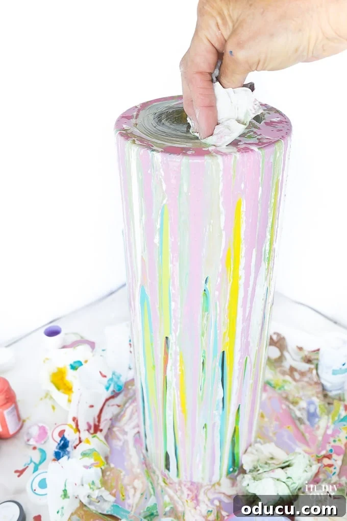Vibrant Glass Vases: Spring's Decorative Touch 13 How to paint a glass vase using craft paint