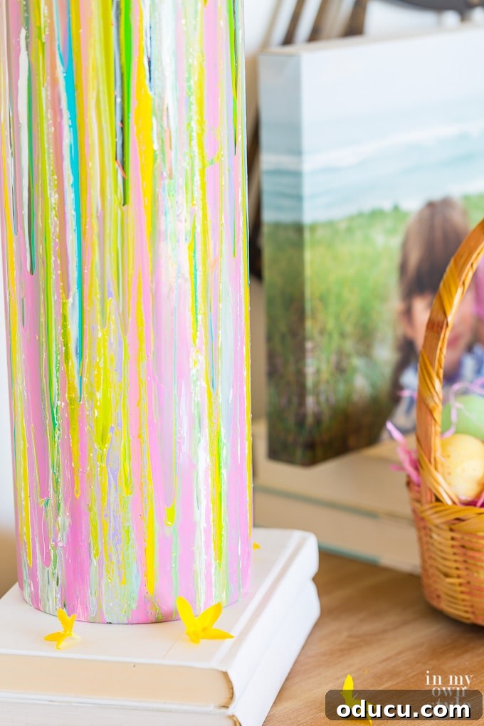 Hand-Painted Glass Vase for Spring Decor 18 Painting a glass vase step-by-step tutorial