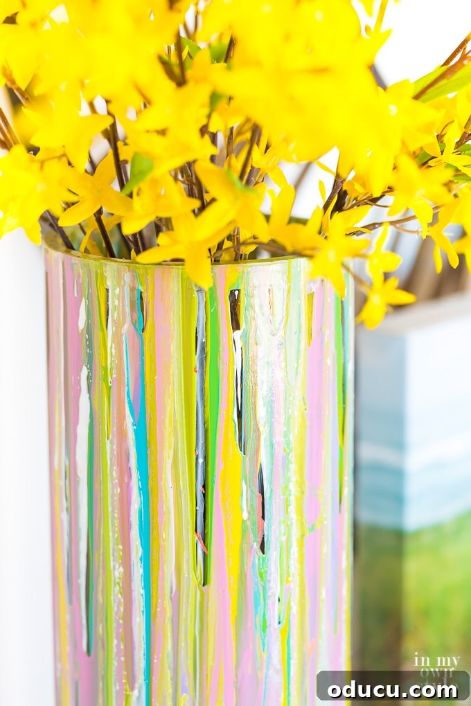 Hand-Painted Glass Vase for Spring Decor 19 How to paint a glass vase the easy way