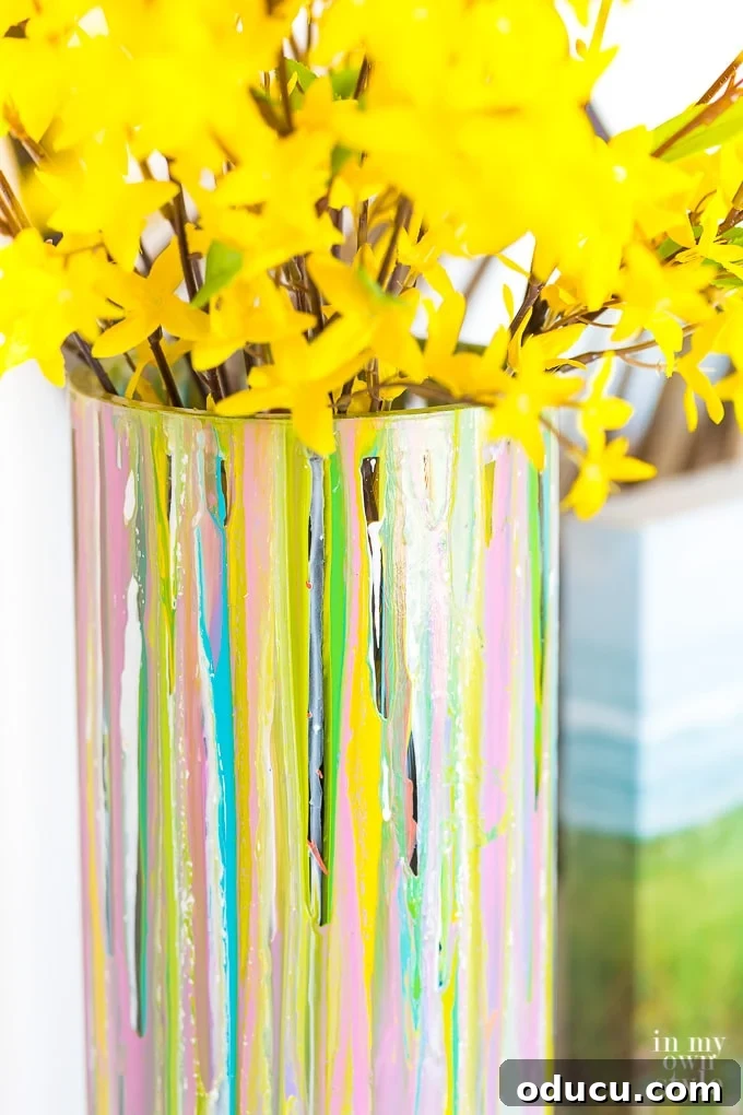 Vibrant Glass Vases: Spring's Decorative Touch 19 How to paint a glass vase the easy way