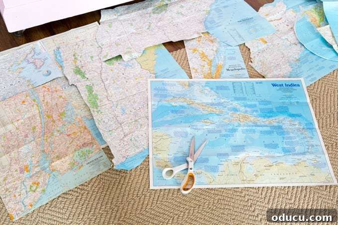 Globetrotting Laundry Room: DIY Map Wallpaper Project 16 maps-to-use-to-create-map-wallpaper