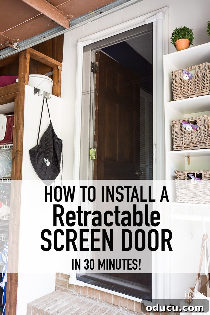 Homemade Screen Door Disaster 16 Brisa Ret retractable Screen Door installation success, showcasing a perfect DIY home improvement project.