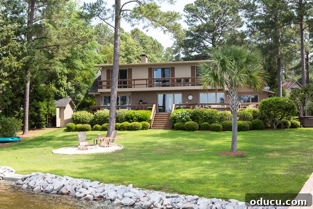 house on lake