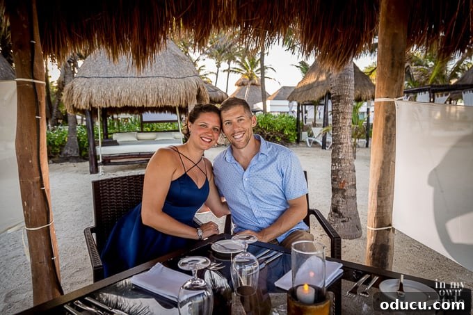 A Taste of Heaven: El Dorado Seaside Suites Mexico 9 Romantic candlelight dining on the beach at El Dorado Seaside Suites, Riviera Maya