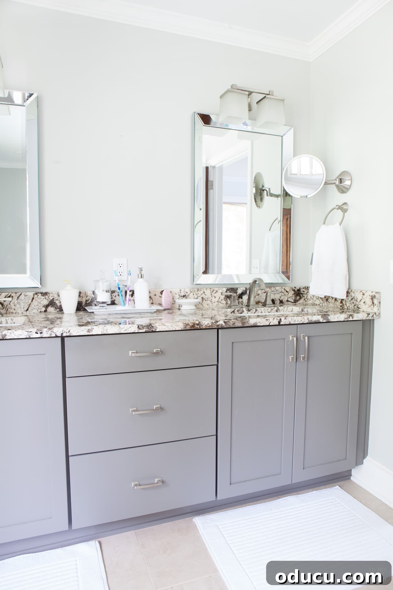 Unlock the Secret to Spotless Carpets 2 Bathroom mirror cleaning during daily routine