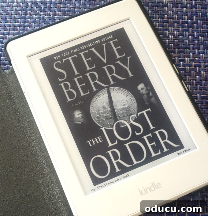 Wanderlust and Wardrobes 6 Kindle Paperwhite e-reader, a sleek device offering glare-free reading experience for avid book lovers.