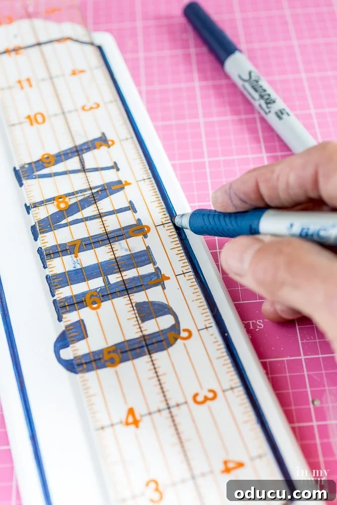 Chic French Inspired Door Plaques 16 Alternative method for lettering using a permanent marker on a sign