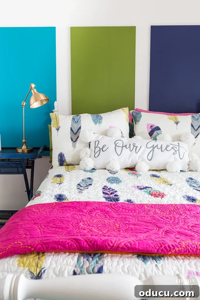 Craft a Custom Pom Pom Pillow 17 How to Personalize a Pillow, Dishtowel and More. Be Our Guest lumbar pillow