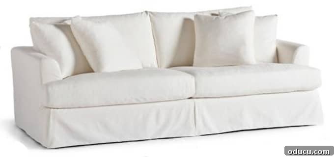 Sofa and Recliner Shopping Adventures 17 Grandin Road White Slipcover Sofa Ava style