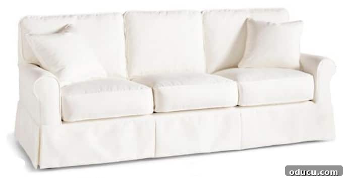 Sofa and Recliner Shopping Adventures 19 White Slipcovered Sofa from Grandin Road - Clara style