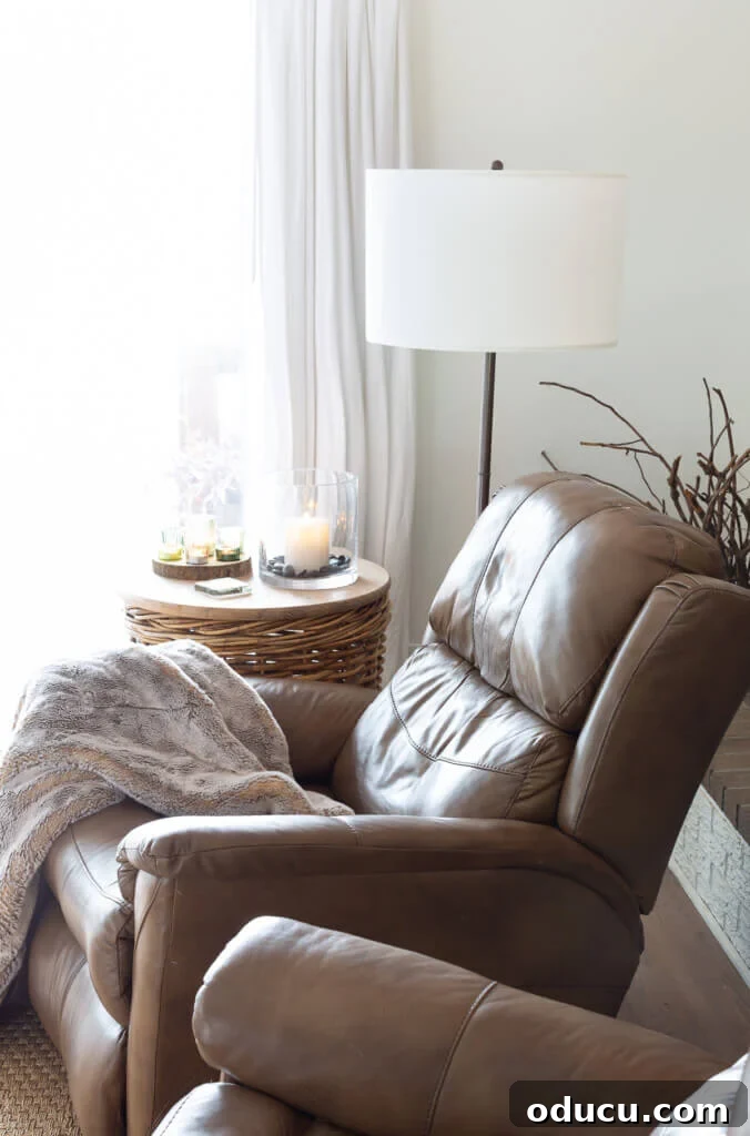 Recliner Chic: Elevating Your Living Room's Style 5 Soft comfortable furniture in living room.