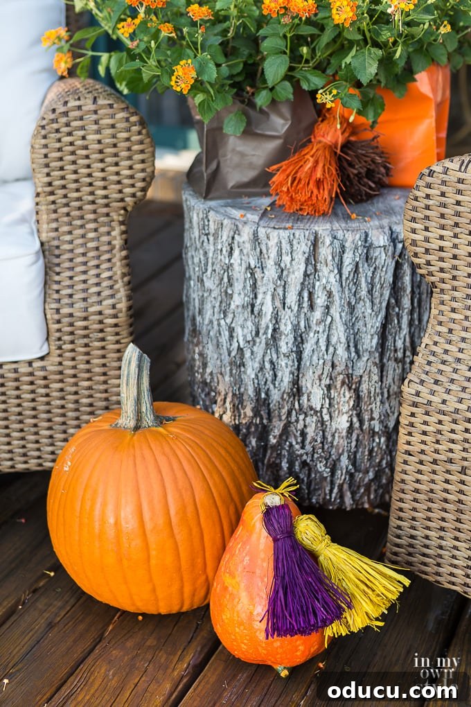 Falling for Our Home: An Autumn Showcase 14 Fall home decor using items from nature and your yard.