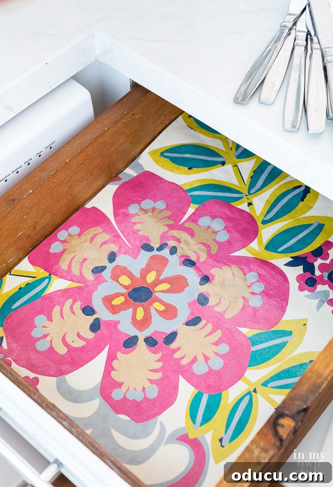 Beautiful gift wrap drawer liner in kitchen drawer kitchen drawer liners made using gift wrap