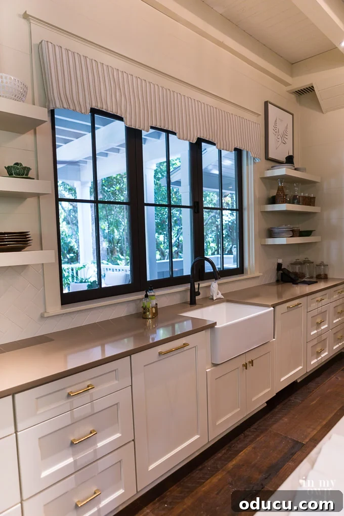 Design Dreams Unveiled at the Southern Living Idea House 18 The bi-fold kitchen window at the Southern Living Idea House, designed for easy indoor-outdoor entertaining