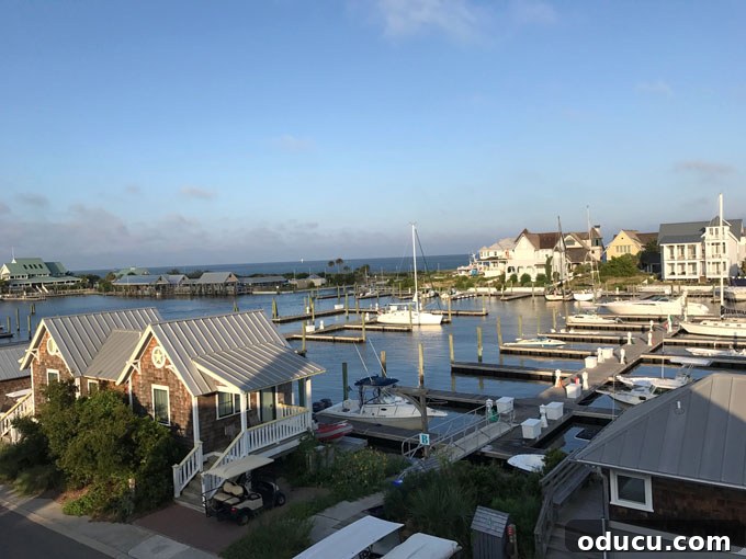 Design Dreams Unveiled at the Southern Living Idea House 3 The vibrant harbor at Bald Head Island, NC, bustling with boats and coastal life