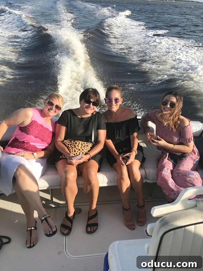 Design Dreams Unveiled at the Southern Living Idea House 5 Boating on the scenic Cape Fear River around Bald Head Island, enjoying the coastal views