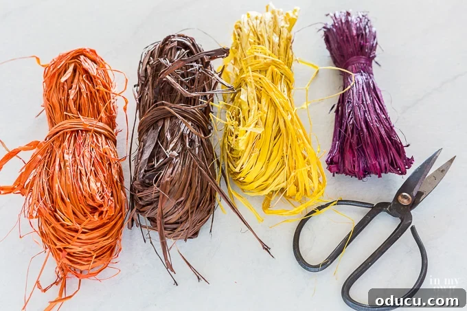 Craft Your Own Tassels: Elevate Your Home Decor 11 How to make raffia tassels for fall decorating. step by step tutorial.