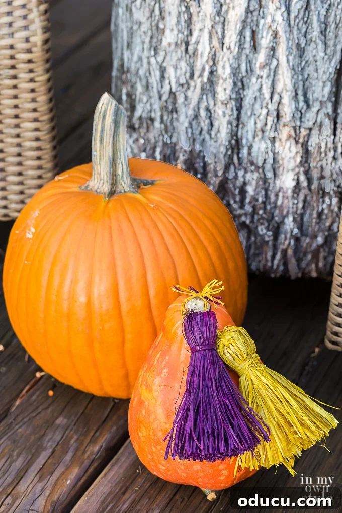 Craft Your Own Tassels: Elevate Your Home Decor 22 How to decorate a pumpkin without carving it