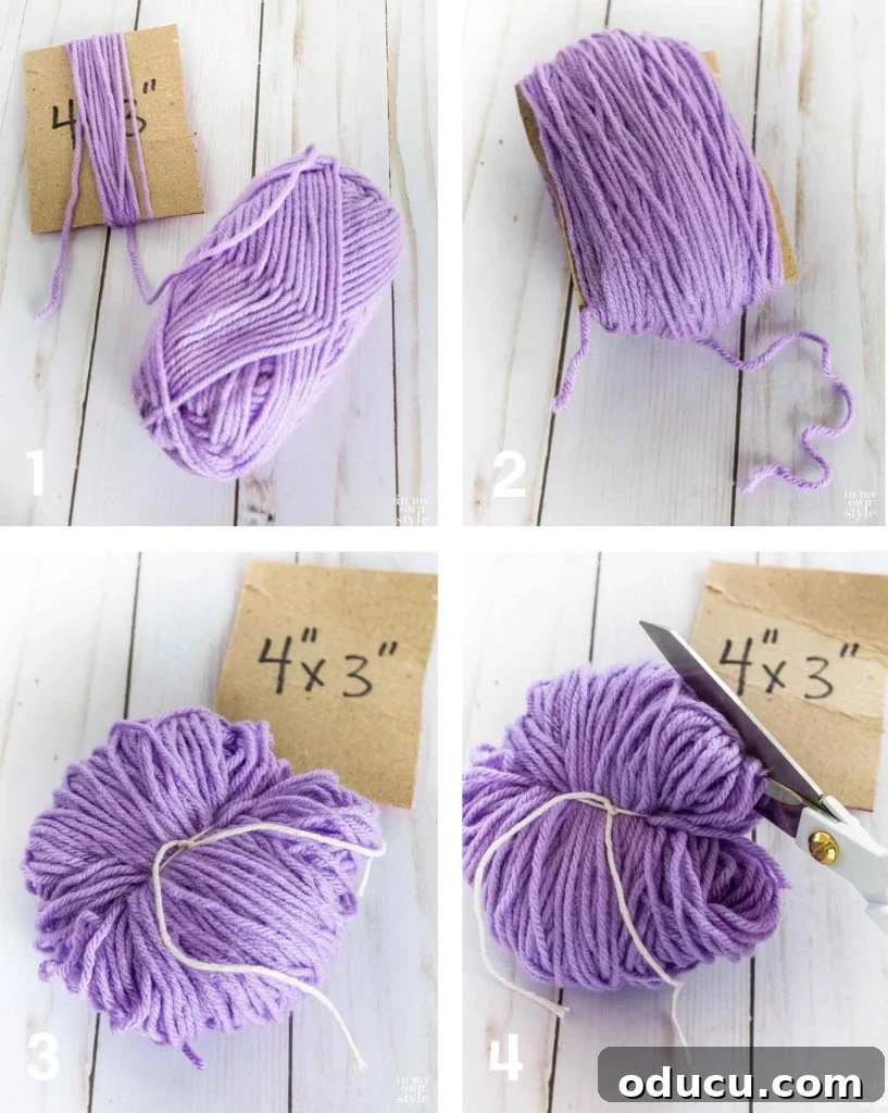 Craft Your Own Tassels: Elevate Your Home Decor 27 How to make a pom pom using yarn