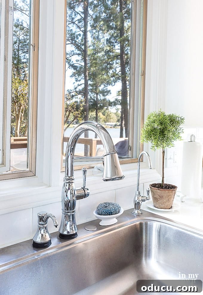 Kitchen Faucet Upgrade Made Simple 7 Delta H2O Faucet and Soap Dispenser in Chrome review and aesthetic appeal
