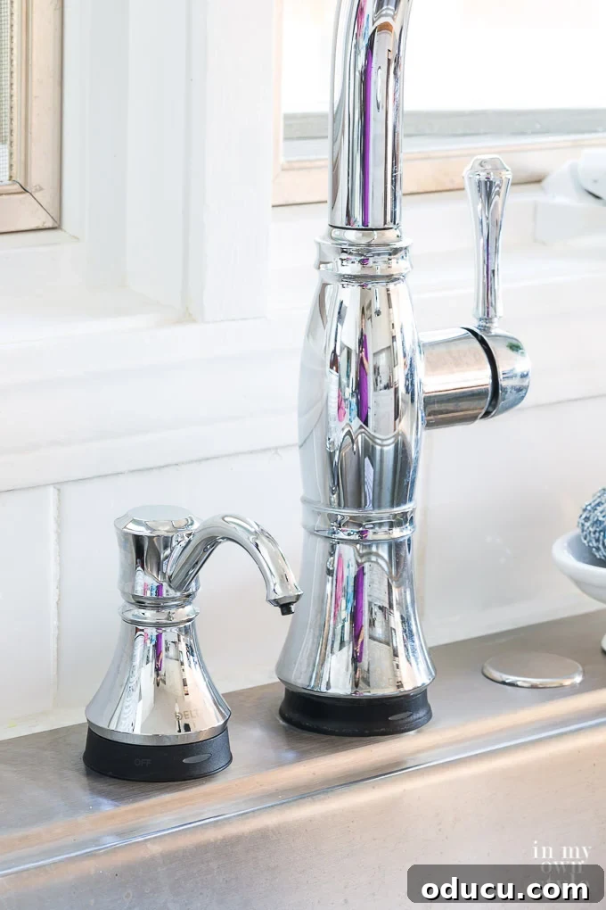 Kitchen Faucet Upgrade Made Simple 10 Delta Cassidy soap dispenser and faucet in Chrome enhancing kitchen decor