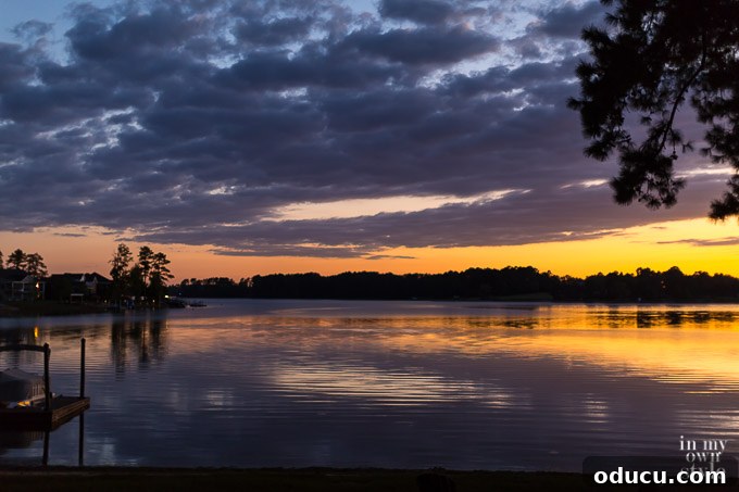 Friday Inspiration Fuel for Ideas 5 Spectacular sunset on Lake Murray SC, a natural source of inspiration and tranquility