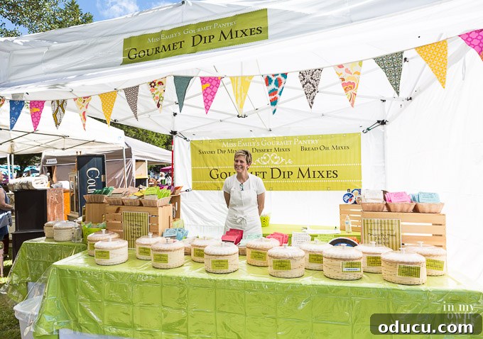 Rustic Riches: A French Flea Market Chronicle 14 Miss Emily's Gourmet Pantry dip mixes display