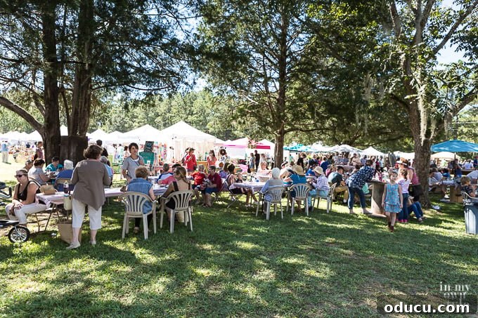 Rustic Riches: A French Flea Market Chronicle 18 The grounds at the French Country Flea Market during lunchtime