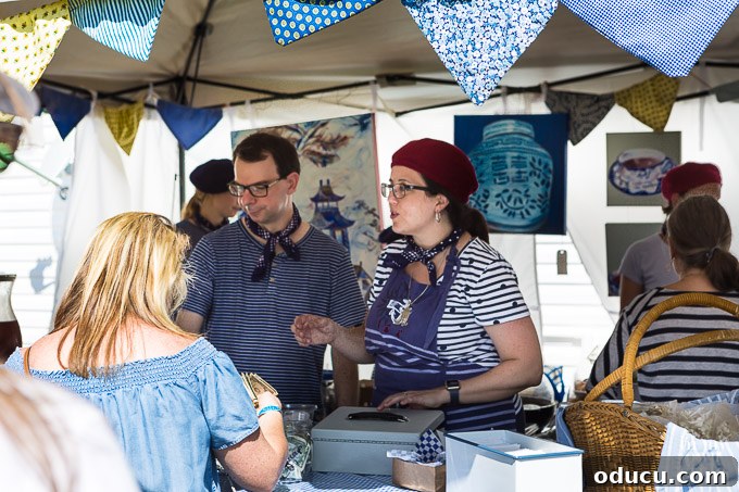 Rustic Riches: A French Flea Market Chronicle 19 French food vendor at the French Country Flea Market