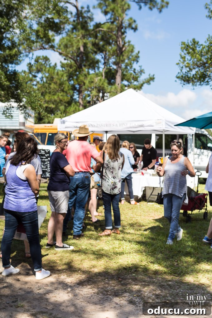 Rustic Riches: A French Flea Market Chronicle 22 Food vendors at the French Country Flea Market with long lines
