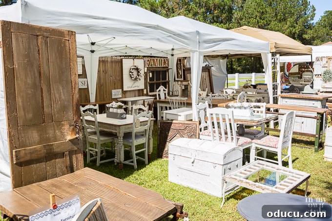 Rustic Riches: A French Flea Market Chronicle 26 Farmhouse decor at the Flea Market including rustic signs and baskets