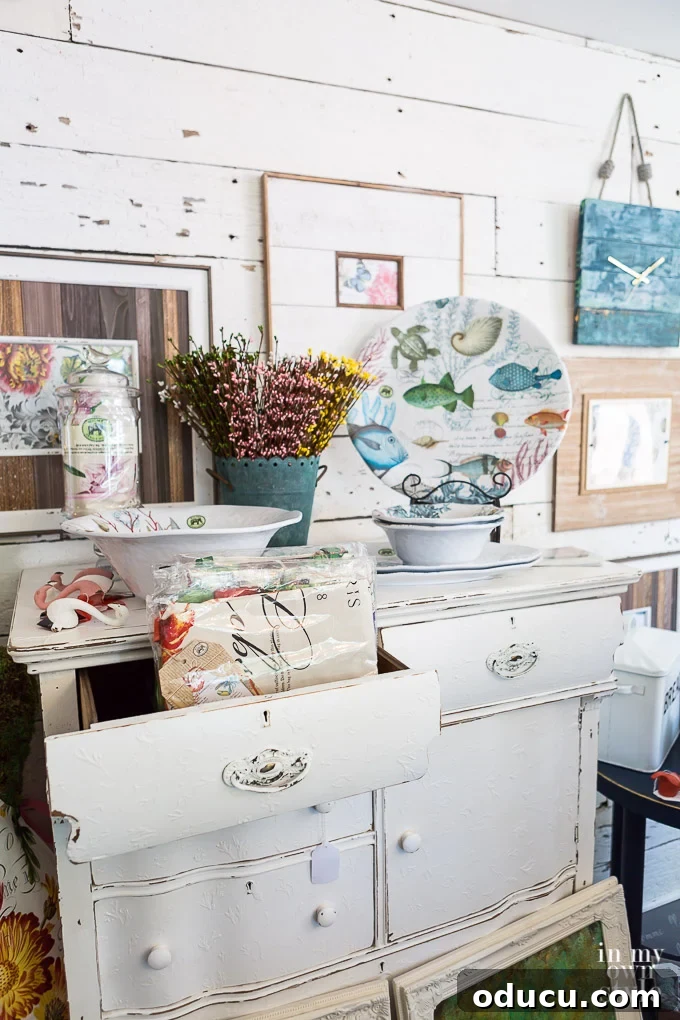 Rustic Riches: A French Flea Market Chronicle 32 Interior view of the Sweet South Cottage shop, a year-round boutique